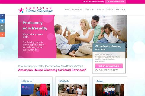 american house cleaning responsive
